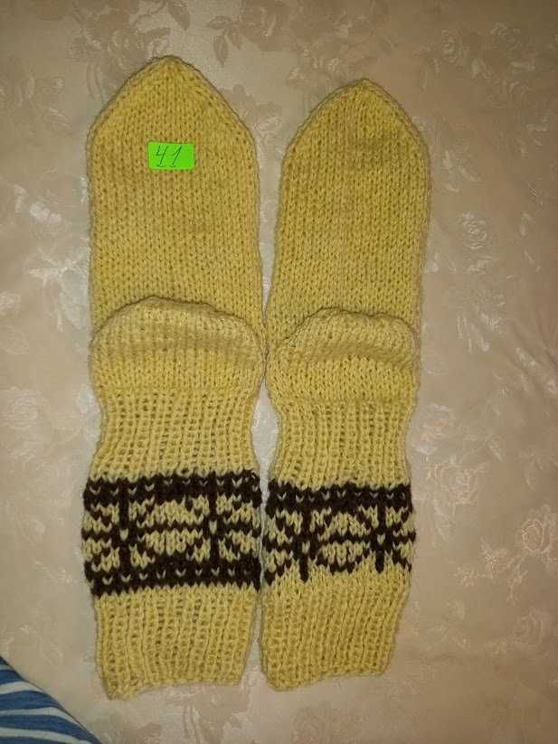 мъжки ръчно плетени чорапи 40% вълна