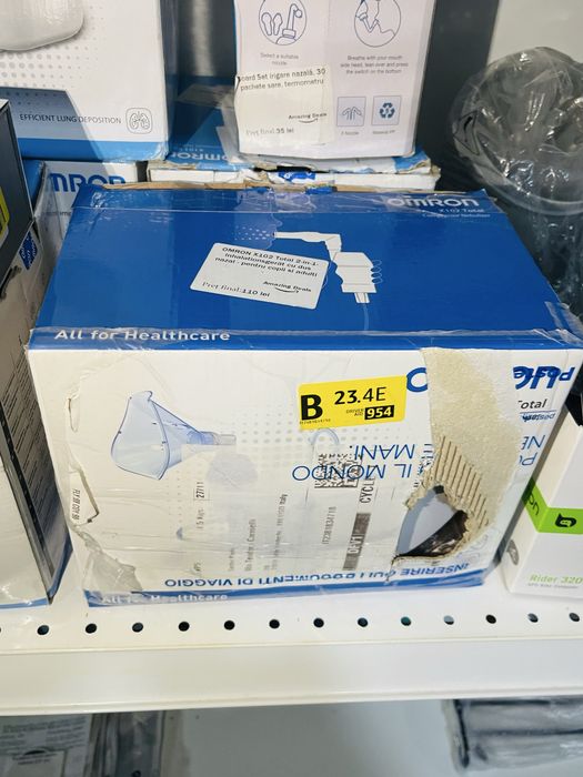 Omron X102 Total 2 in 1 - Inhalator cu Dus Nazal ,Adulti si Copii