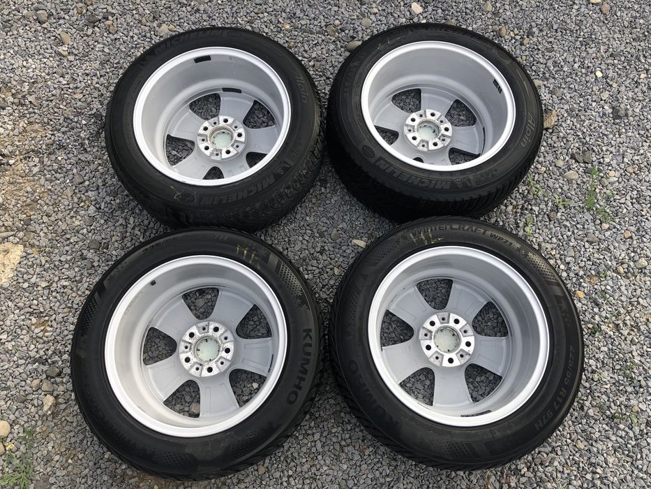 Jante BMW Style 327 pe 17 anvelope Kumho si Michelin 225 55 R17 6-8 mm