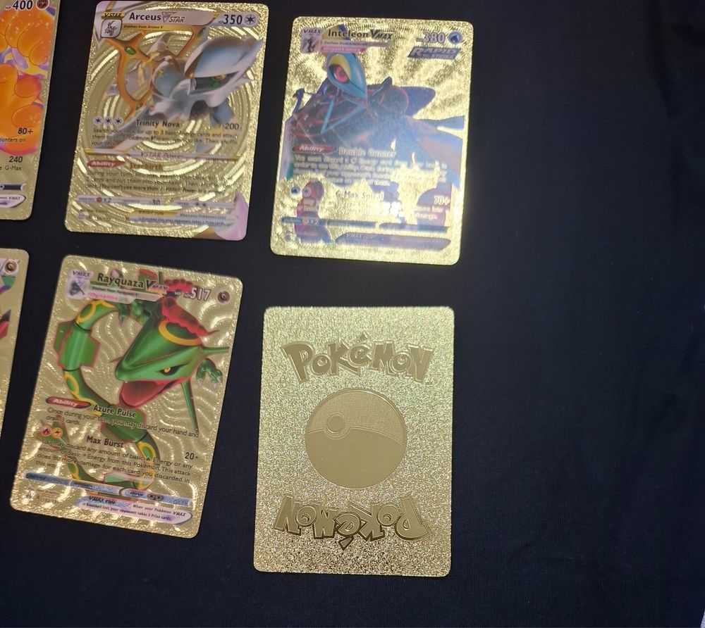 Pokemon cards aurii si mc
