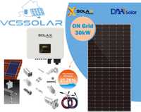 Трифазна мрежова OnGrid соларна система SolaX 30kW с включен МОНТАЖ!!!