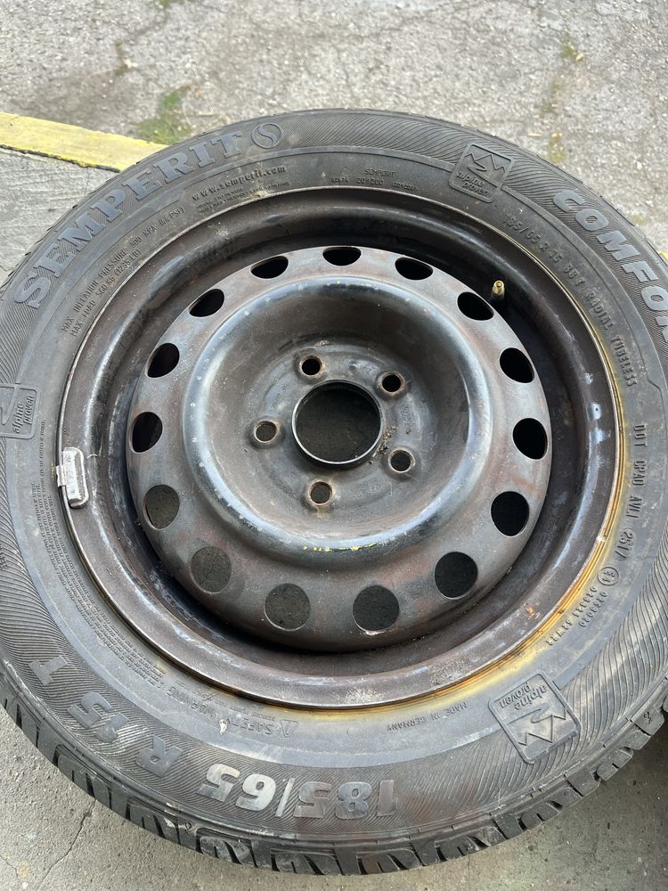 2 бр.  железни джанти 15” с гуми 5x114,3 5,5J за Hyundai KIA
