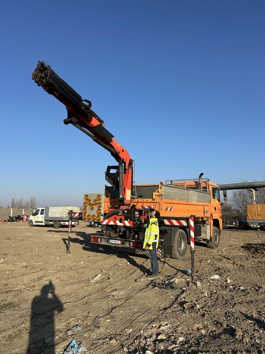 MAN TGA 18.310 4x4 bascula + macara