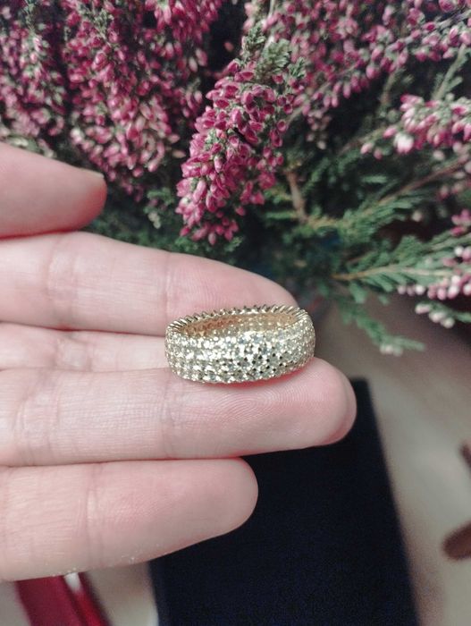 Inel aur 14k, cu pietre, mărime 51(11), 4gr