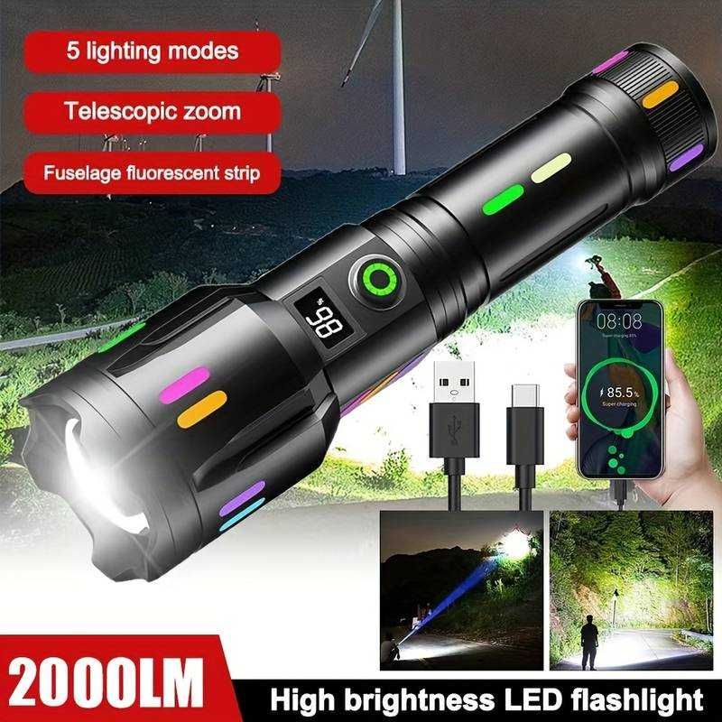 Lanterna cu ZOOM, led LASER PM20 ULS  Pentru Distanta 1,3km