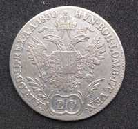 Monedă argint 20 Kreuzer 1830 E