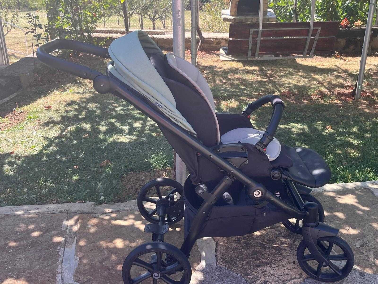 Tutis Uno 5+ кошница за кола Tutis ELO LUX I-Size + адаптери