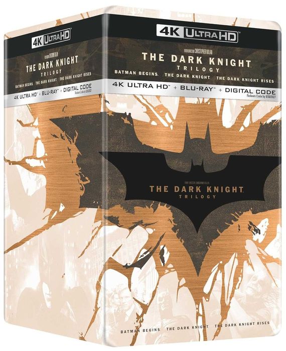 The Dark Knight Trilogy 4K UltraHD Steelbook -Трилогията Черният рицар