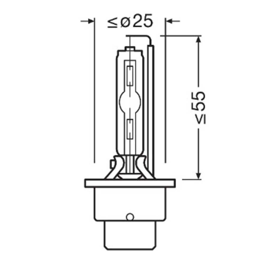 Ксеноновa крушкa, D2S 85V 35W, Xenarc Night breaker, 4500K, Osram