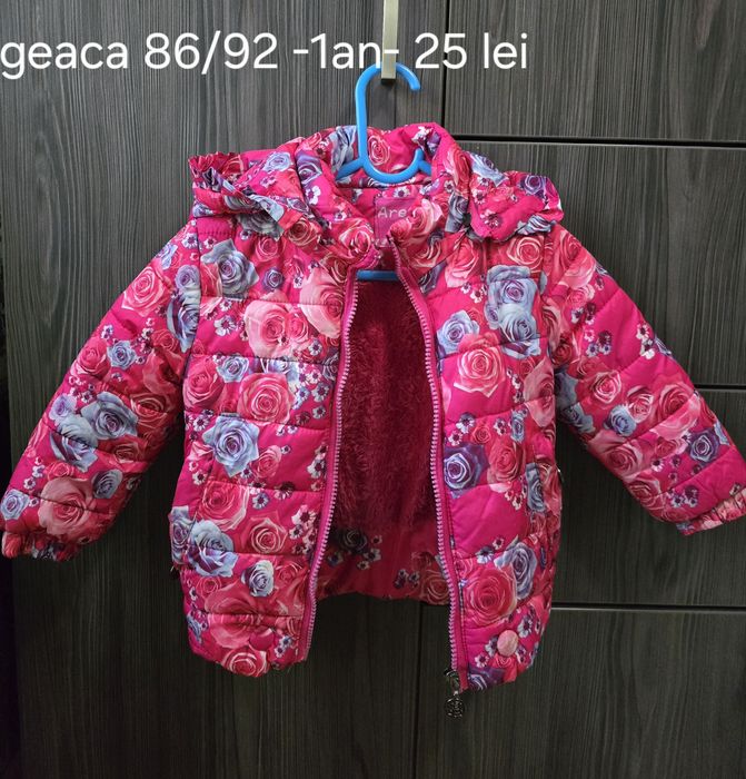 Lot hainute 86 - 92 geaca si rochita