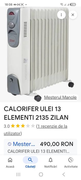 Calorifer pe ulei Zilan  13 elemeni NOU sigilat