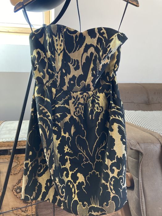 Рокля HM черно & златно S