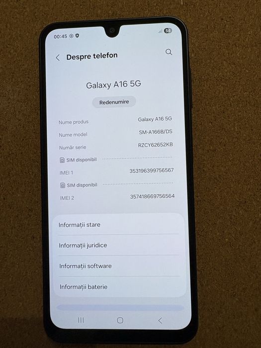 Samsung A166 Galaxy A16 5G 128 Gb ID-XXL2716