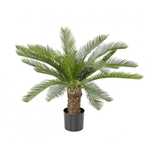 Palmier artificial Planta Cycas, verde, 90 cm