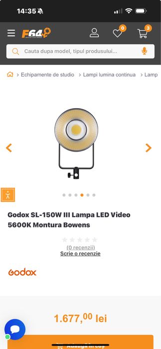 Lampa godox sl 150w led