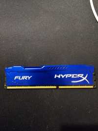 Memorie Kingston HX316C10F/8, HyperX Fury 8GB DDR3, 1600MHz, CL10