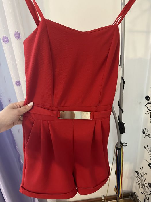 Salopeta roșie elegantă - XS / S