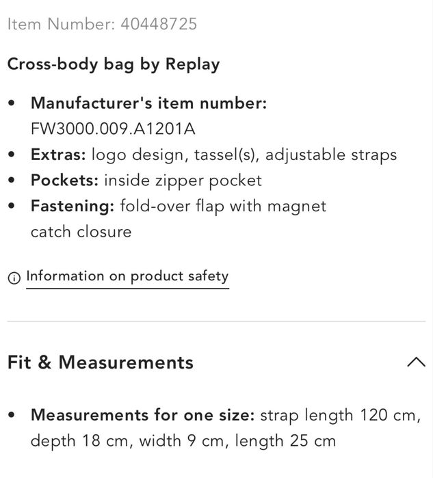 Чанта replay от естествен велур