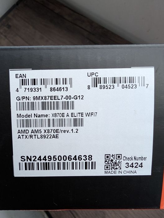 Placă de bază AM5 Aorus X870E Elite Wifi gigabyte