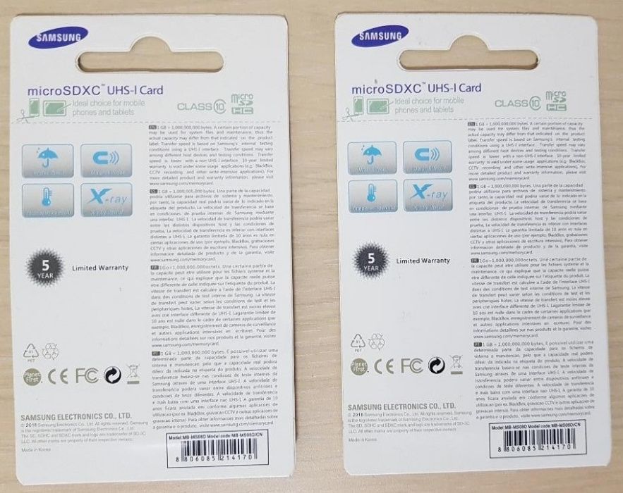 Card original Samsung EVO Plus Micro SD 32 GB, Clasa 10 +USB. Nou!