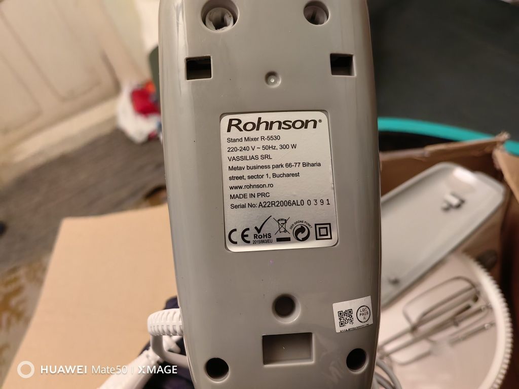 Mixer cu Bol Rotativ Rohnson R 5530