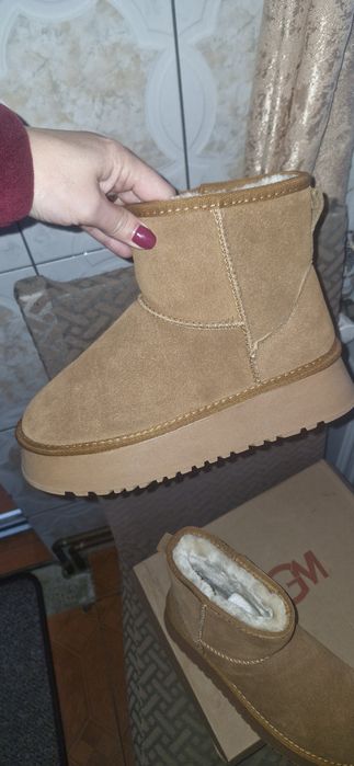 Ghete tip ugg-piele naturală,mărimea-38