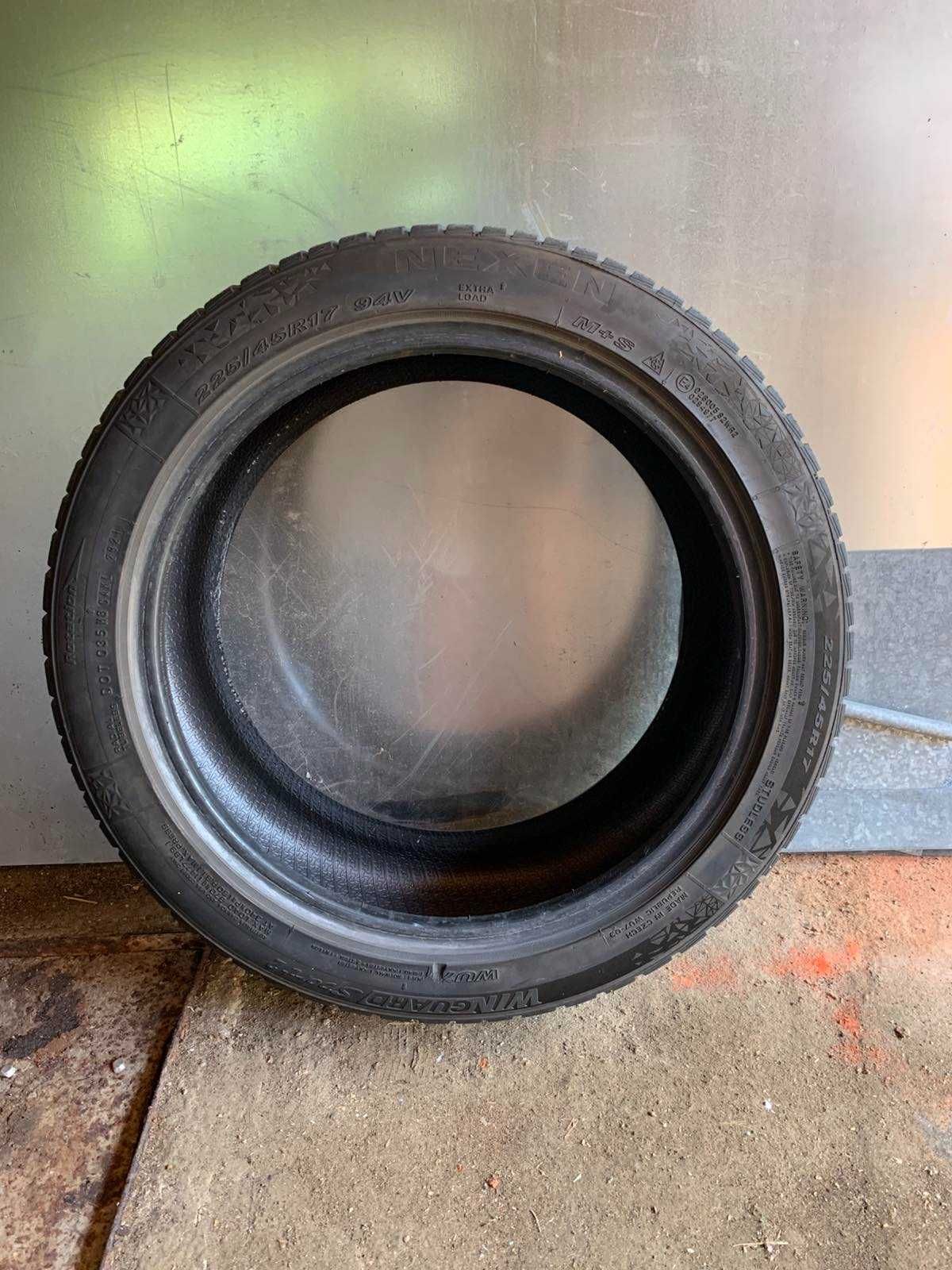 4 броя зимни гуми Nexen Winguard Sport 2 225/45r17 в отлично състояние