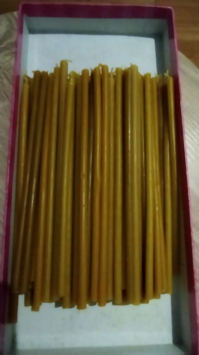 Свечи восковые 21 см 100 штук