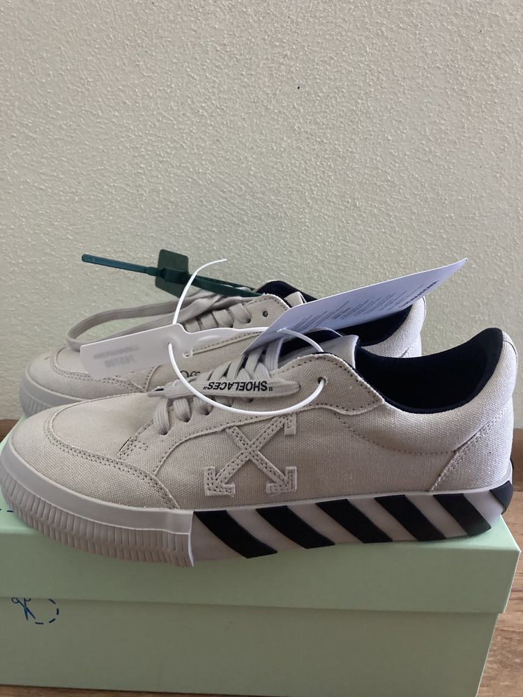 Vand pantofi Off-white vulc low bej