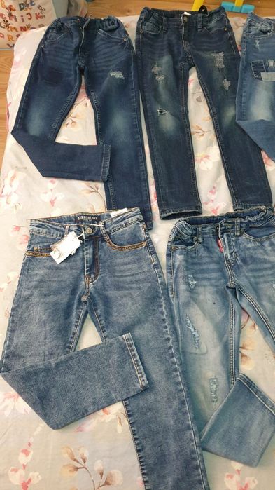 Lot blugi băiat 7-8 ani