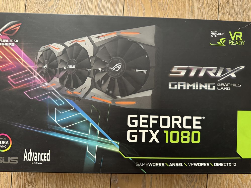 Видеокарта Asus STRIX GTX 1080, STRIX-GTX1080-8G-GAMING