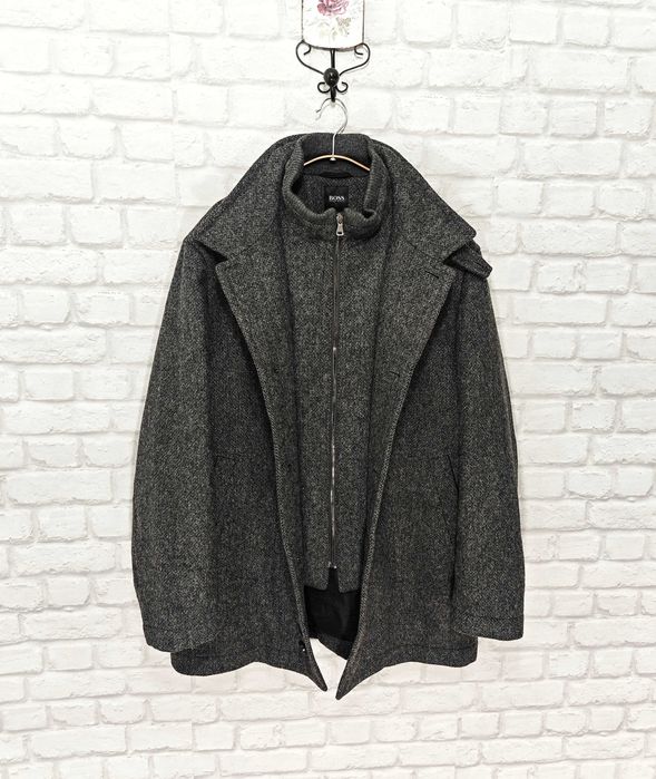 HUGO BOSS Оригинално мъжко вълнено палто размер 052 / XL