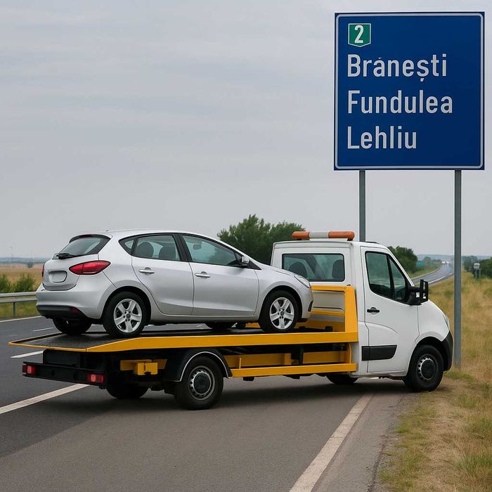Tractari auto Autostrada Soarelui Branesti Fundulea Lehliu Non Stop