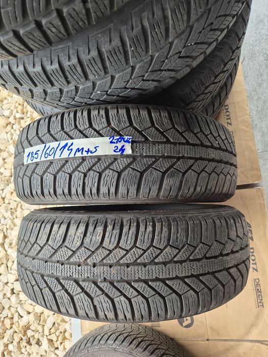 Vând cauciucuri 185/60/14 M+S 2 buc imp Germania//Dot 2024// Semperit