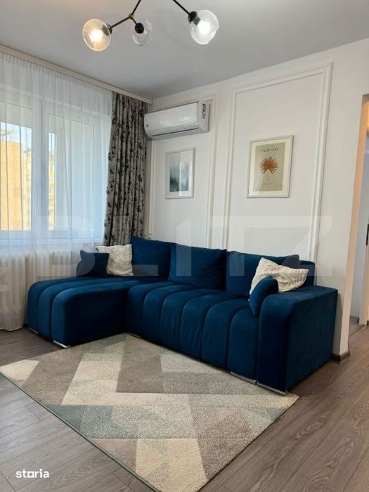 Apartament super finisat si mobilat, 2 camere, 40 mp, zona Mercur, Ghe