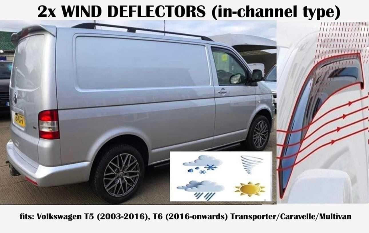 Ветробрани за VW TRANSPORTER CARAVELLE T5,T6 (2005+) предни и задни