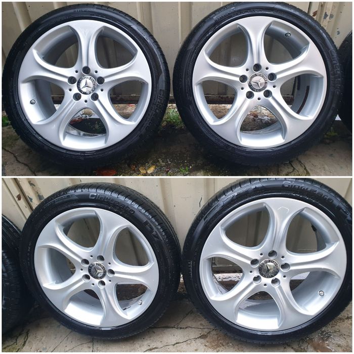 Jante originale pe 18 Mercedes E klass 2015 cu anvelope de vara