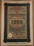 1000 Goldmark 1930 Germania titlu obligatiune bond marci aur