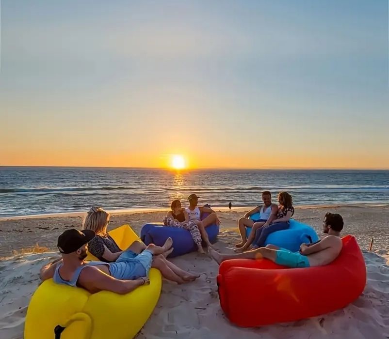 5 bucati NOI - sezlong gonflabil / lazy bag - 150 lei toate 5 !!!