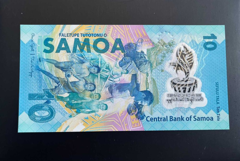 Банкнота Самоа 10 тала 2019 года — UNC (Пресс)