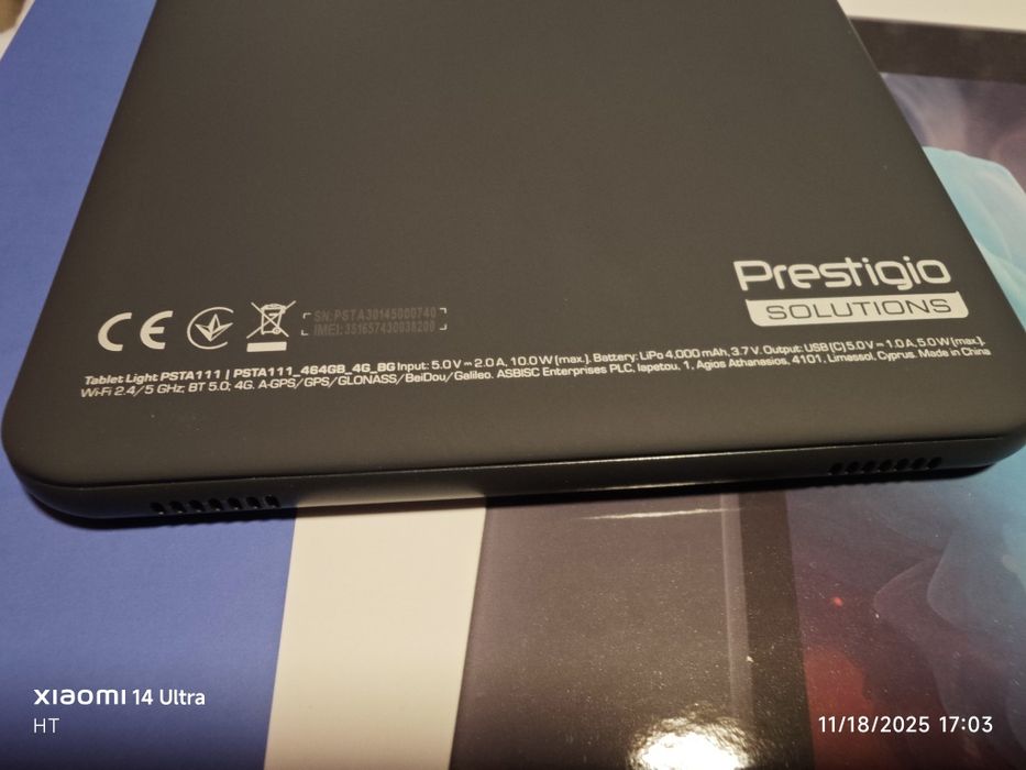 Prestigio psta111 Таблет