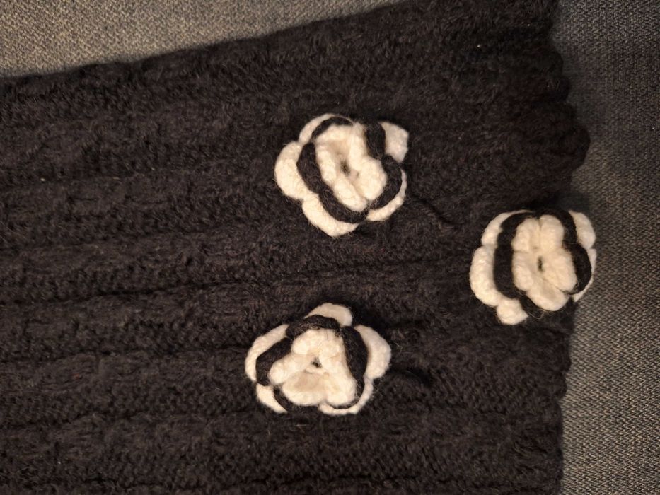 Дамски наметки черна/бяла , размер S-M