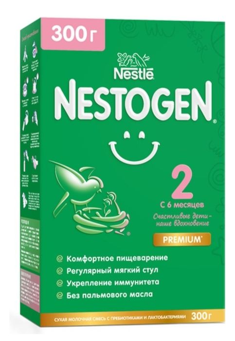 Nestogen premium 2 c 6 мес 300 гр