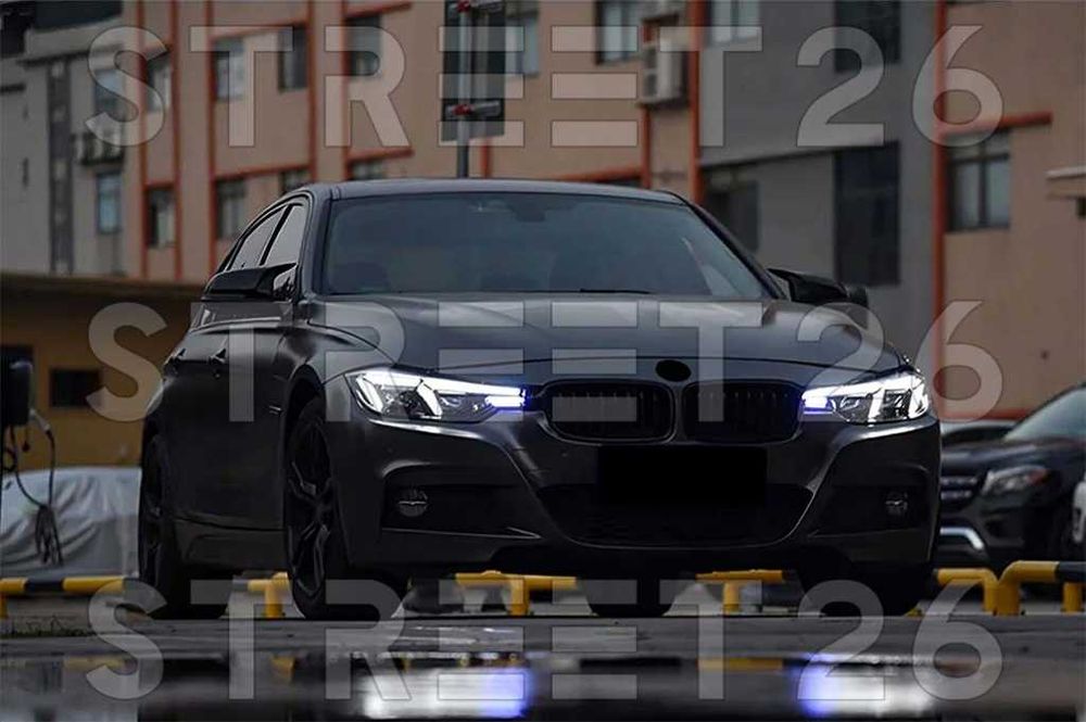 Faruri LED BMW Seria 3 F30 F31 (2011-2019) G20 Design Pentru Halogen