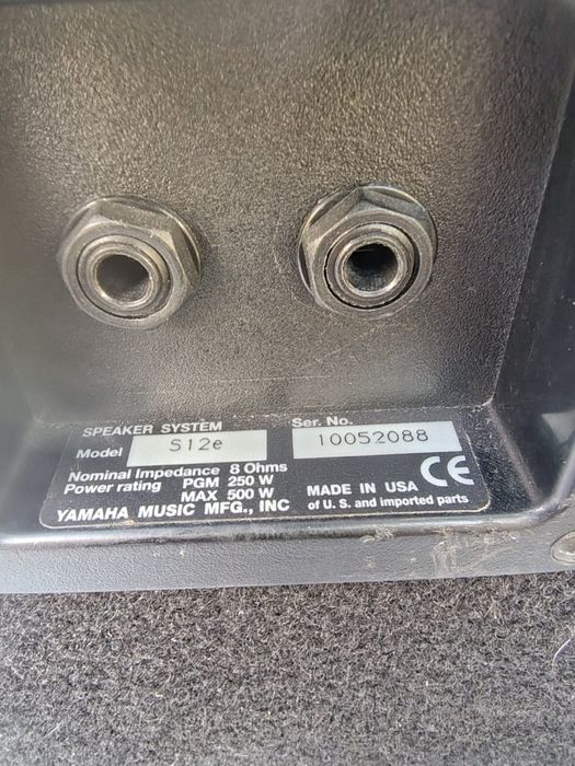 Boxe yamaha s 12 e s115v  sv15