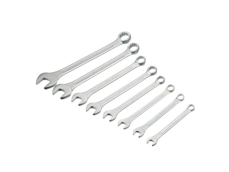 Set 8 chei  Parkside inelare normale crom vanadiu