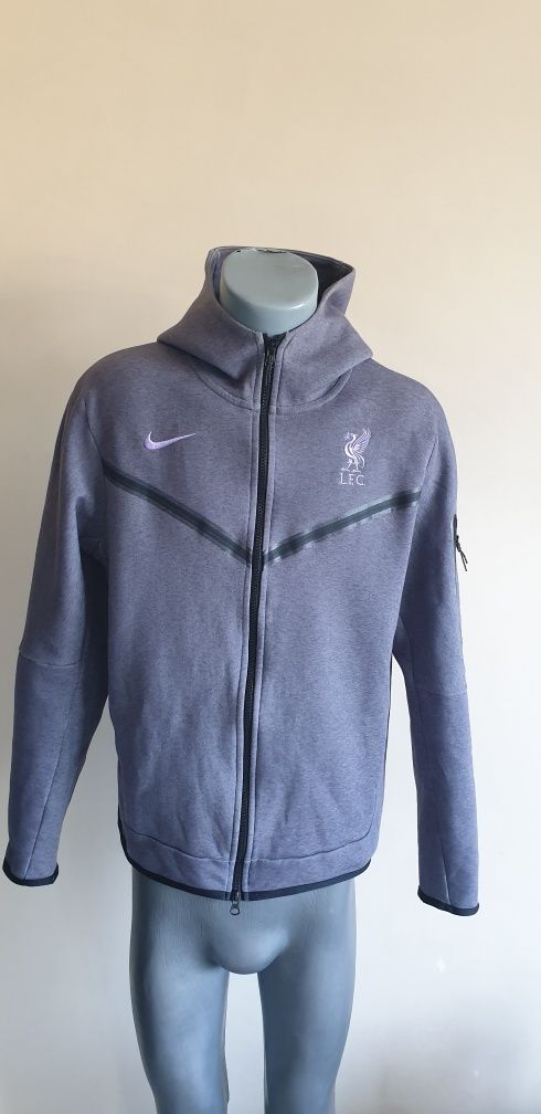 Nike Tech FC Liverpool Full Zip Hoodie  M ОРИГИНАЛ! Мъжки Суитшърт!