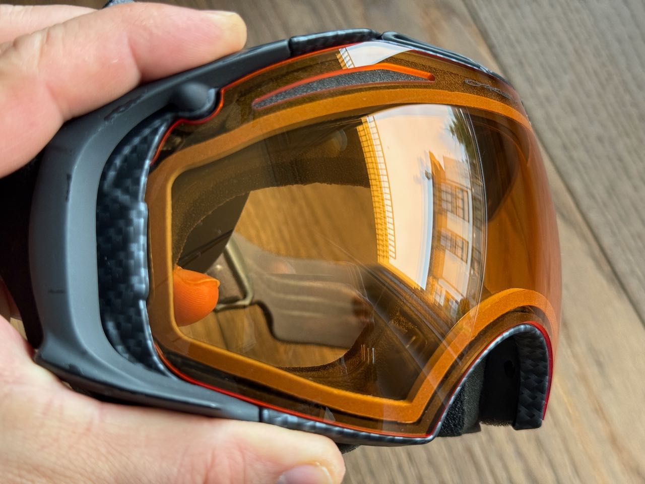 Ски маска Oakley Airbrake Matte Carbon Fiber с 3 плаки