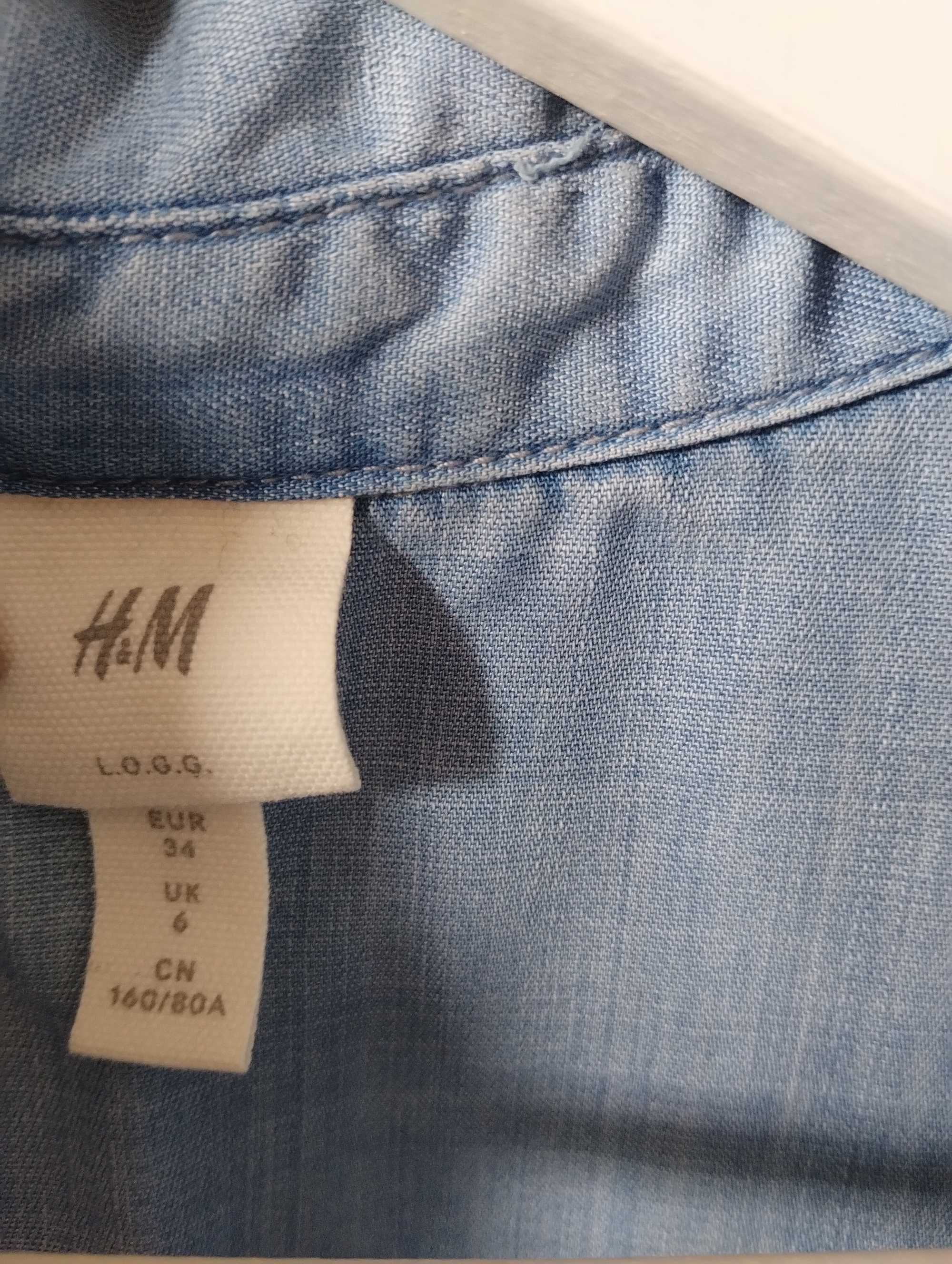 Дамска дънкова риза - h&m