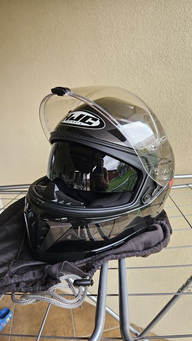 Casca moto Hjc i70 ochelari soare incorporat pinlock M